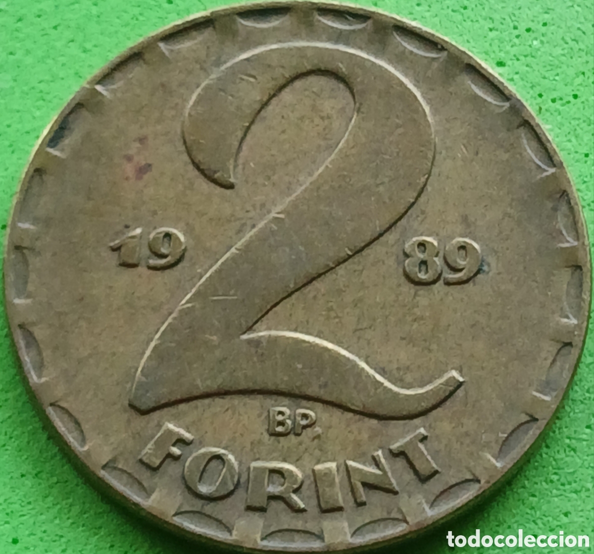 Monedas antiguas de Europa: Hungr&iacute;a 2 forint 1989 km#591