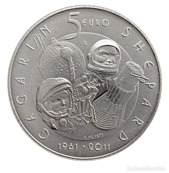 Monedas antiguas de Europa: SAN MARINO 5 euros plata 2011 Alan Shepard y Yuri Gagarin