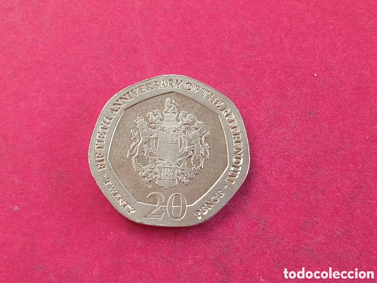 Monedas antiguas de Europa: 20 peniques de Gibraltar 2017