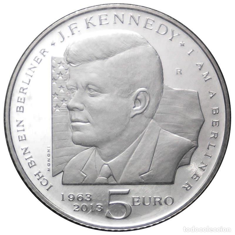 Monedas antiguas de Europa: SAN MARINO 5 euros plata 2013 proof John Fitzgerald Kennedy
