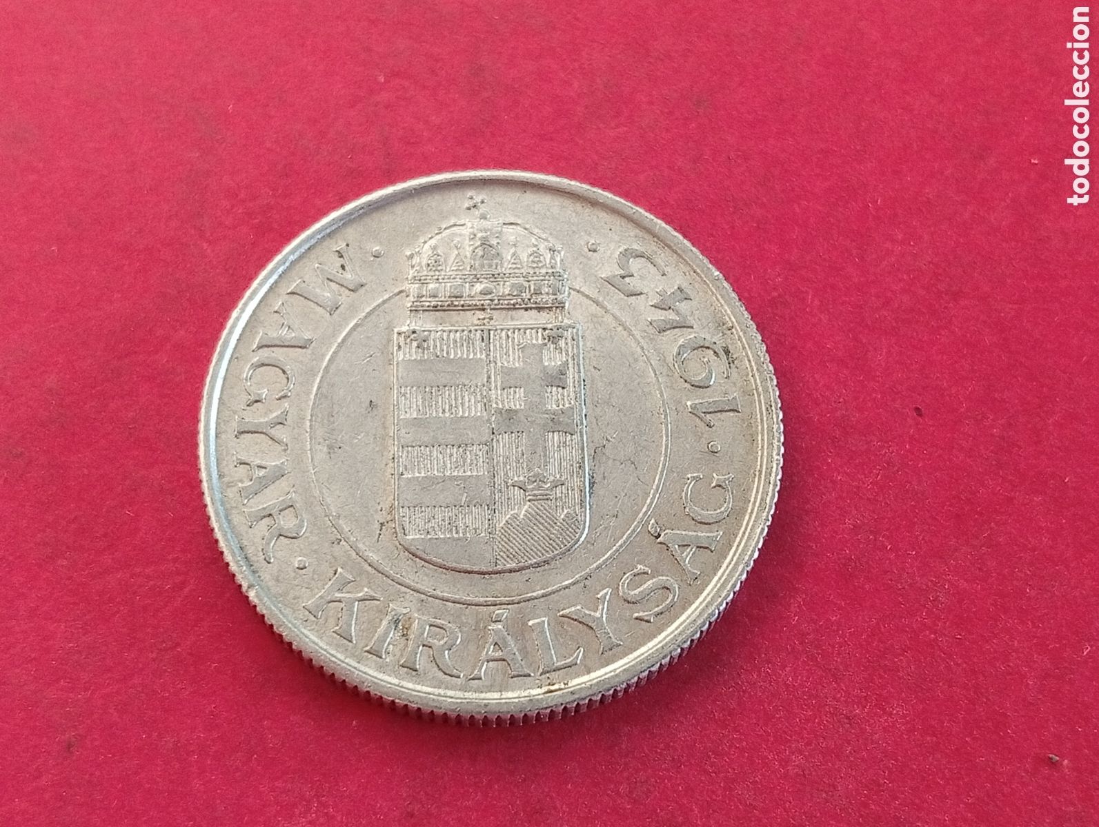 Monedas antiguas de Europa: 2 pengo de Hungr&iacute;a 1943