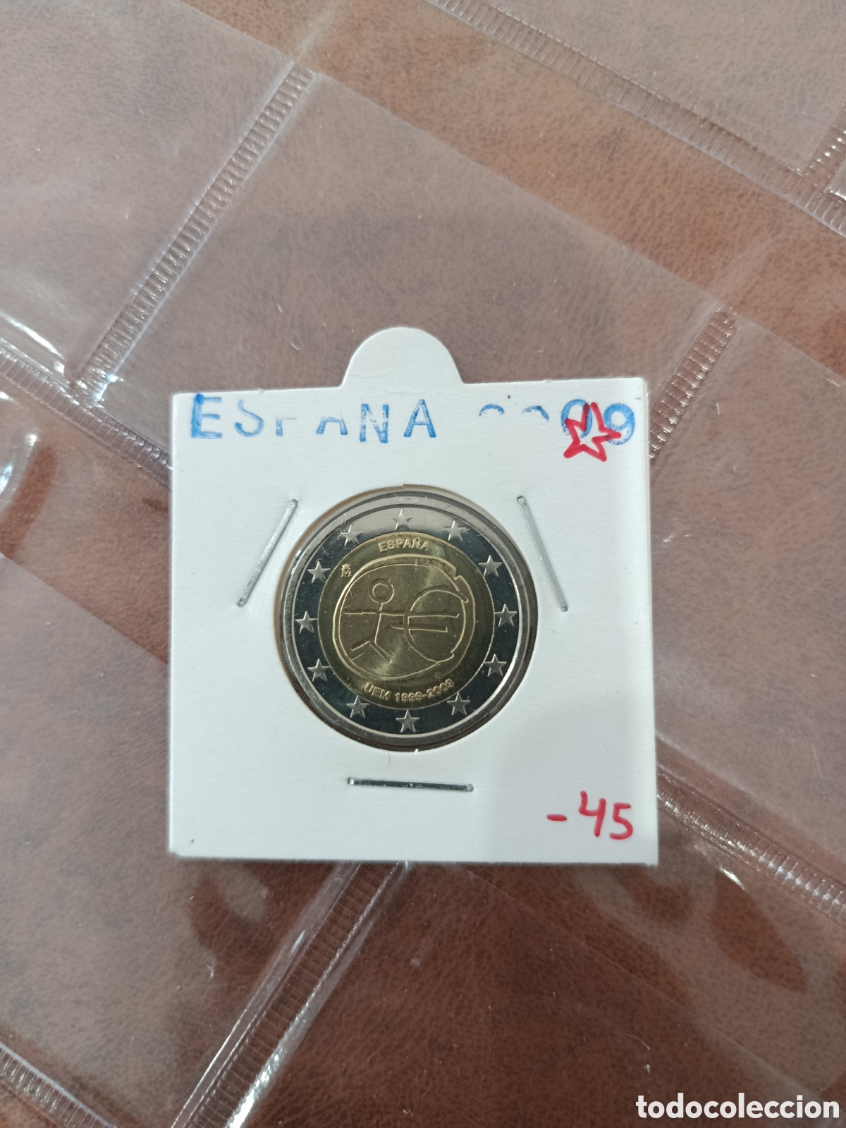 Monedas antiguas de Europa: Espa&ntilde;a 2009 Error Estrellas Grandes 2 euros