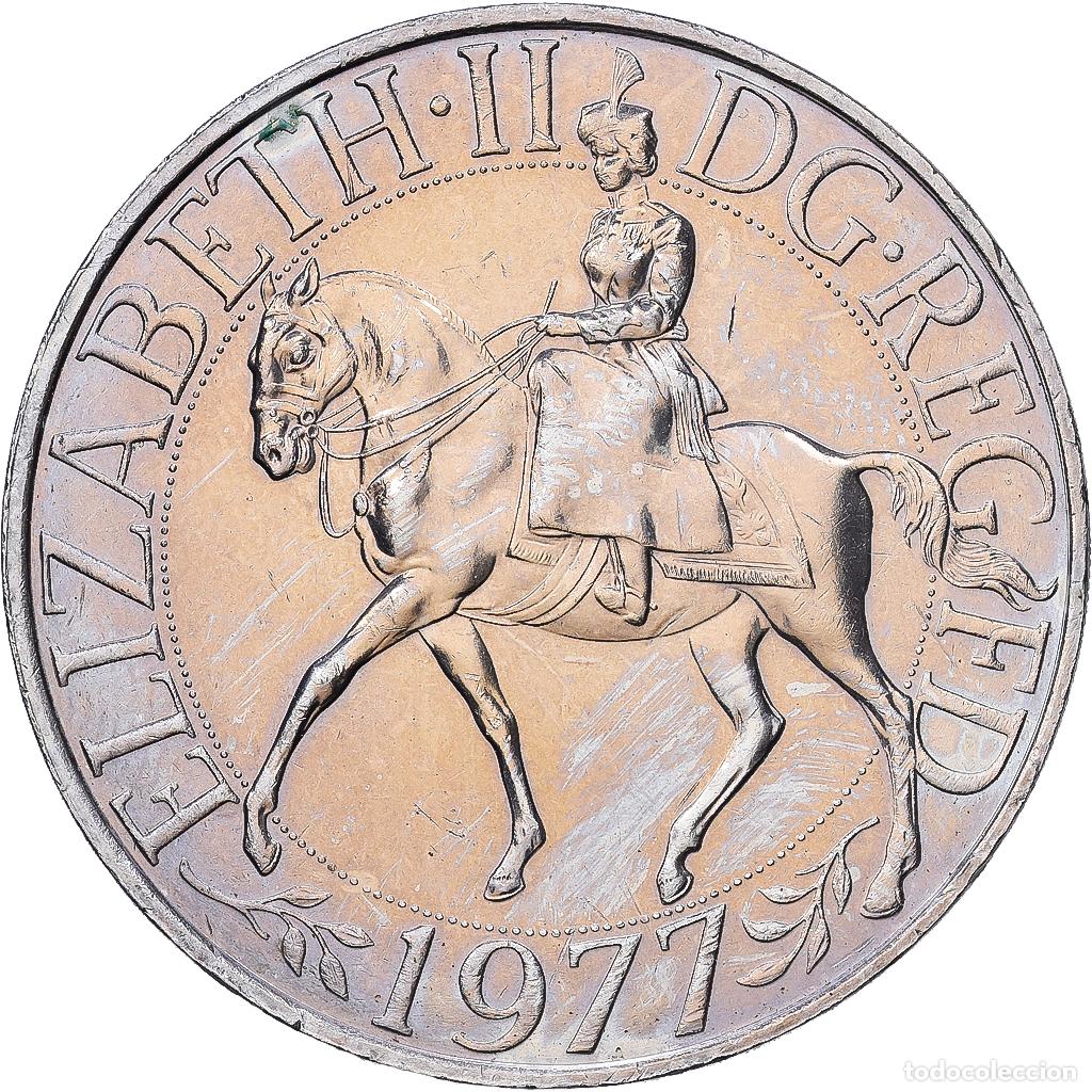 Monedas antiguas de Europa: [#1216736] Gran Breta&ntilde;a, Elizabeth II, 25 New Pence, 1977, Cobre - n&iacute;quel, EBC, KM:920
