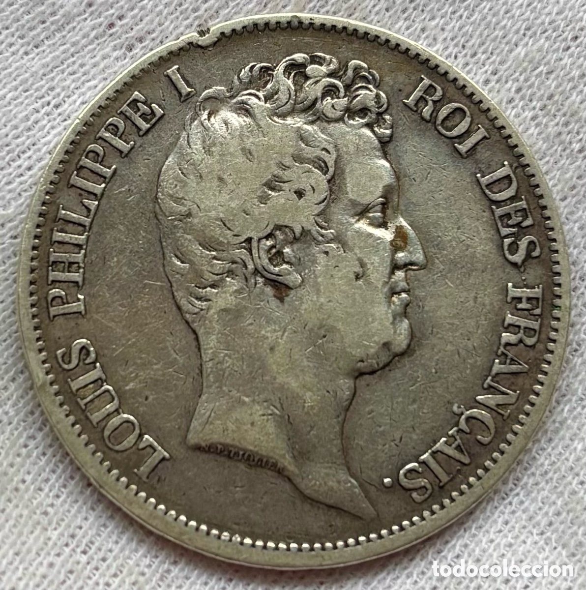 Monedas antiguas de Europa: Moneda PLATA FRANCIA 5 Francos 1831 A. Luis Felipe I. Francs