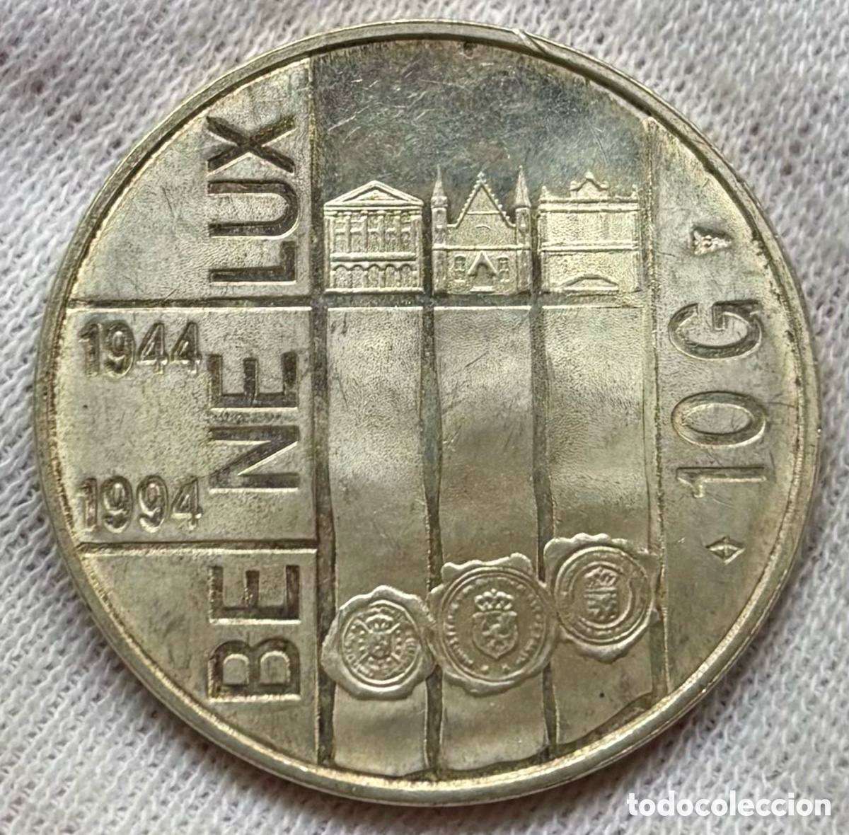 Monedas antiguas de Europa: Moneda PLATA HOLANDA 10 Gulden 1994. Pa&iacute;ses Bajos