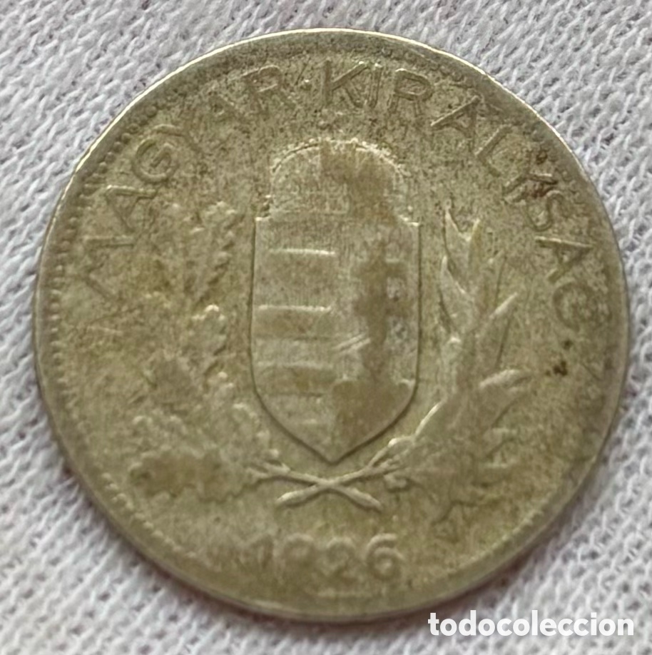 Monedas antiguas de Europa: Moneda PLATA HUNGR&Iacute;A 1 Pengo 1926