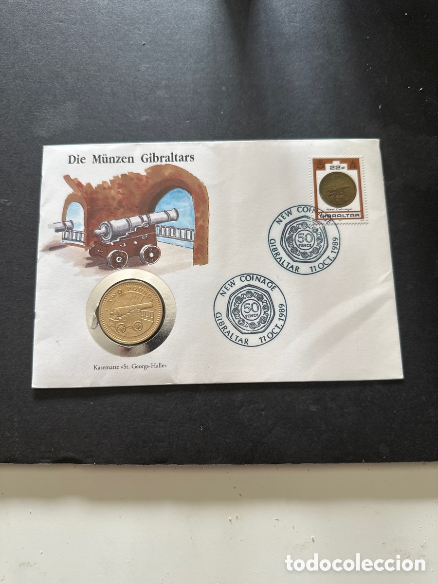 Monedas antiguas de Europa: Moneda de Gibraltar de 2 libras a&ntilde;o 1989 sin circular