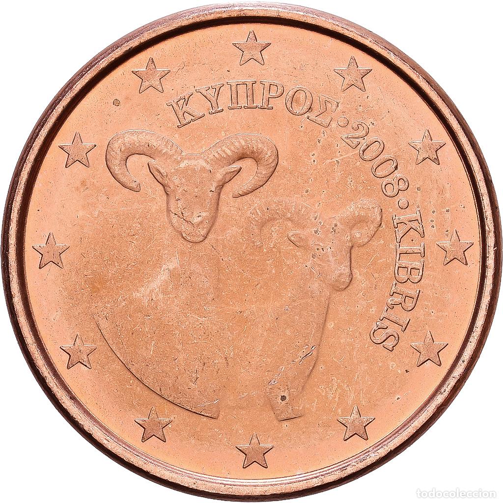 Monedas antiguas de Europa: [#1514038] Chipre, Euro Cent, 2008, Cobre chapado en acero, MBC+