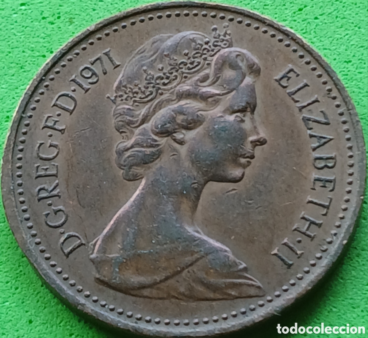 Monedas antiguas de Europa: Reino Unido 1 new penny 1971 km#915