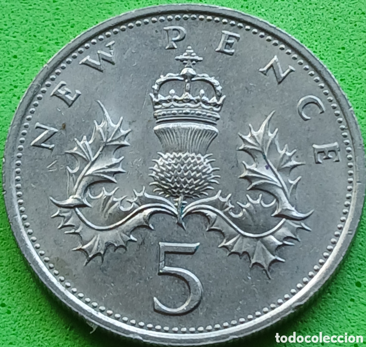 Monedas antiguas de Europa: Reino Unido 5 new pence 1979 km#911