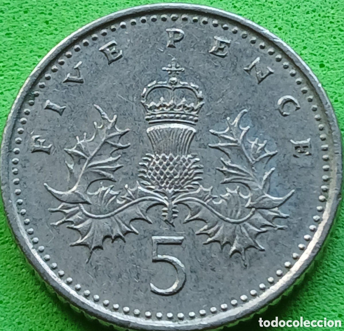 Monedas antiguas de Europa: Reino Unido five pence 1991 km#937b