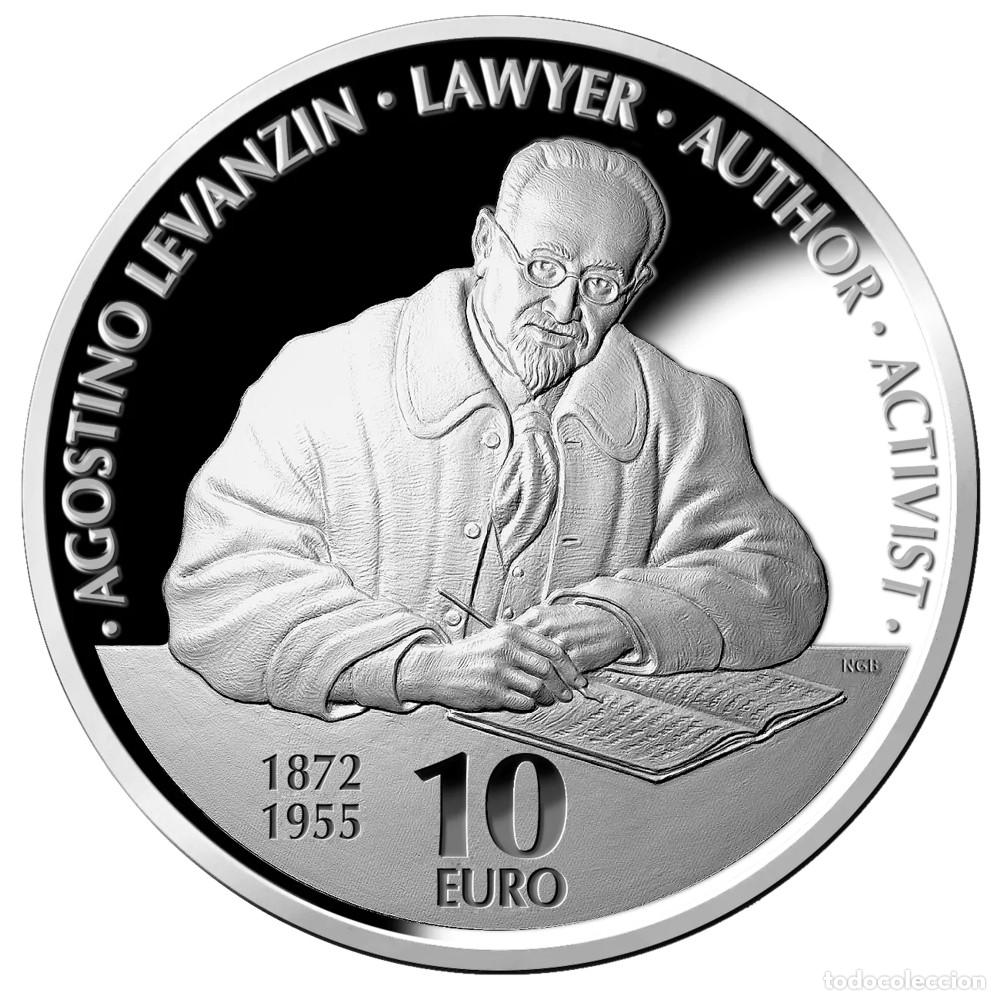 Monedas antiguas de Europa: MALTA 10 euros plata 2022 proof Agostino Levanzin