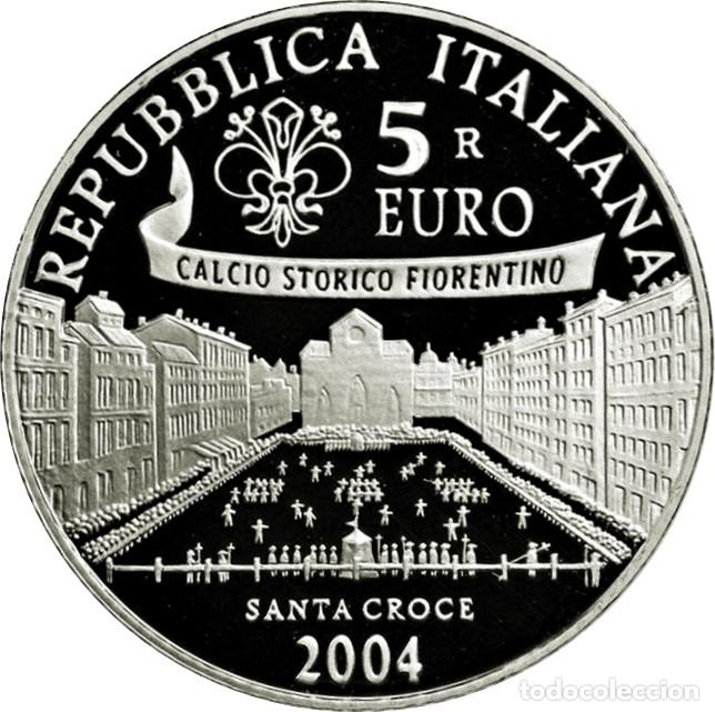 Monedas antiguas de Europa: ITALIA 5 euro plata 2004 proof Mundial de Futbol Alemania 2006