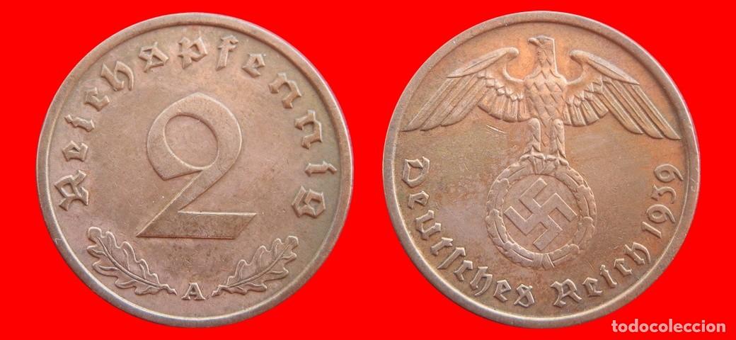 Monedas antiguas de Europa: 2 REICHSPFENNIG 1939A TERCER REICH ALEMANIA-155827