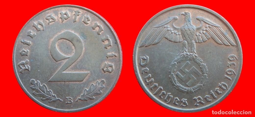 Monedas antiguas de Europa: 2 REICHSPFENNIG 1939B TERCER REICH ALEMANIA-155828