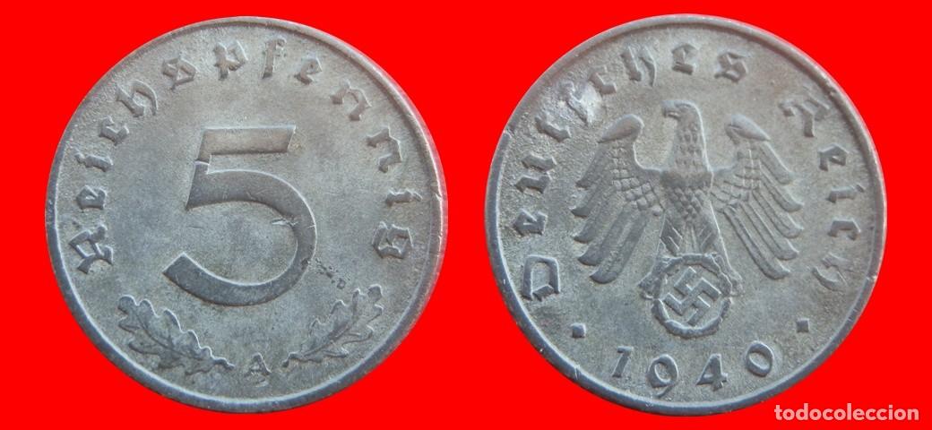 Monedas antiguas de Europa: 5 REICHSPFENNIG 1940A TERCER REICH ALEMANIA-155829