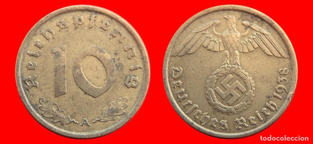 Monedas antiguas de Europa: 10 REICHSPFENNIG 1938A TERCER REICH ALEMANIA-155831