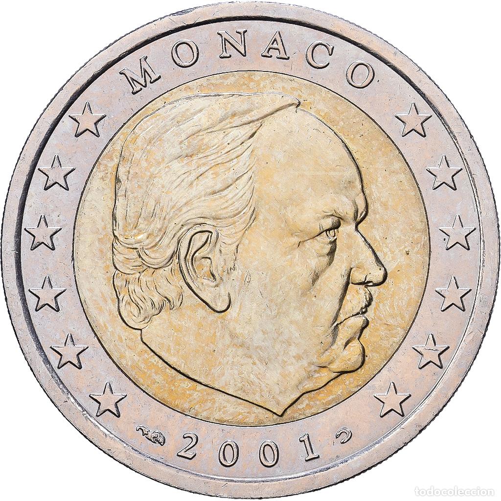 Monedas antiguas de Europa: [#1216770] M&oacute;naco, Rainier III, 2 Euro, 2001, Paris, Bimet&aacute;lico, EBC, Gadoury:MC179