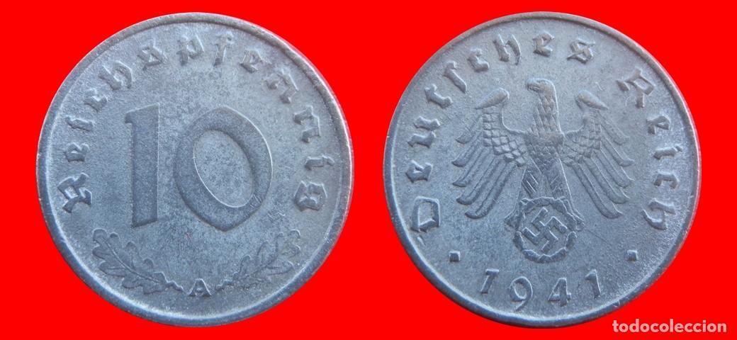 Monedas antiguas de Europa: 10 REICHSPFENNIG 1941A TERCER REICH ALEMANIA-155834