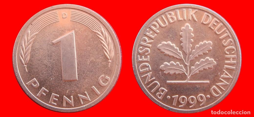 Monedas antiguas de Europa: 1 PFENNIG 1999-D BRD ALEMANIA-155838