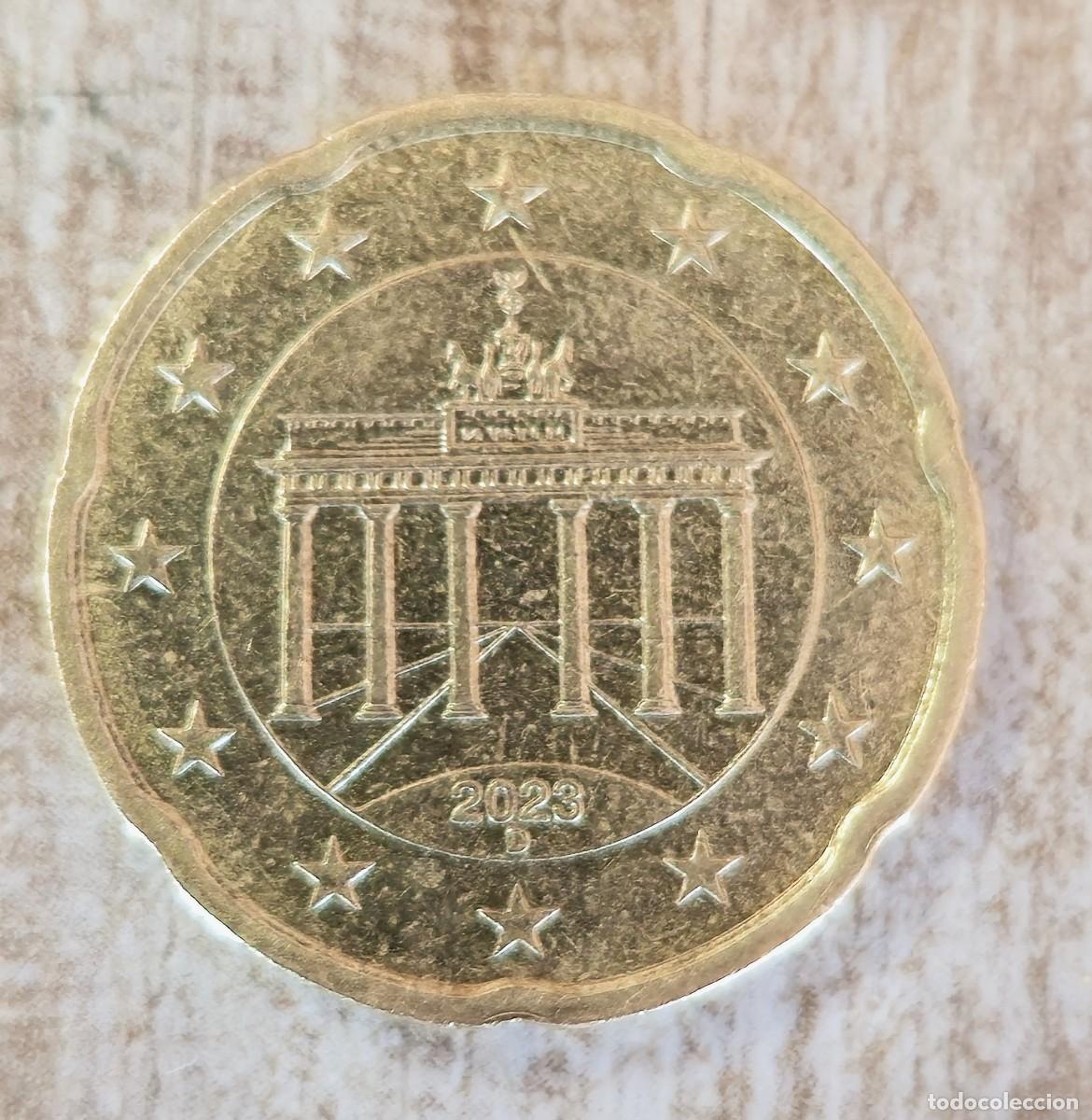Monedas antiguas de Europa: MONEDA DE ALEMANIA 2023 CEGA D - 20 C&Eacute;NTIMOS DE EURO