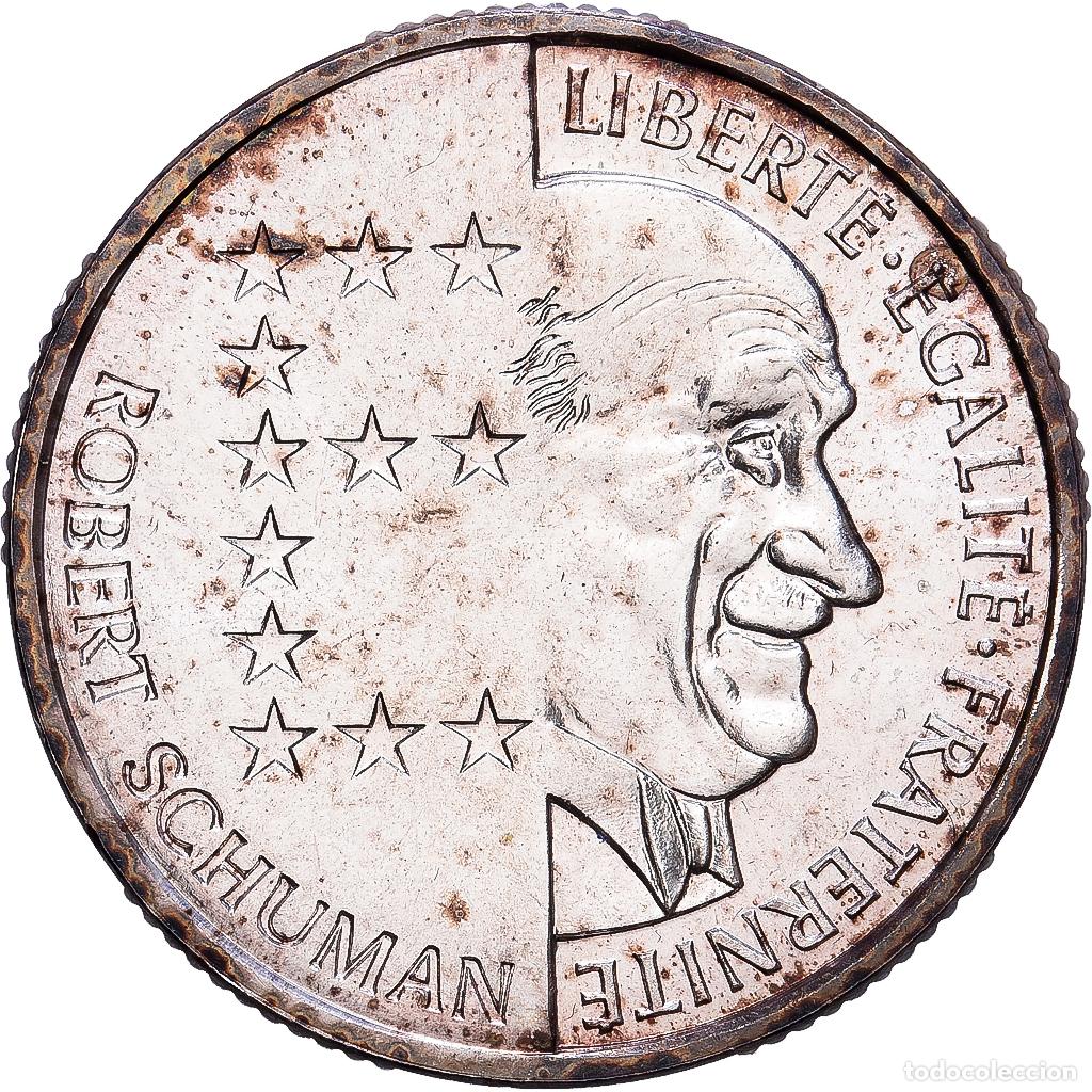 Monedas antiguas de Europa: [#1547500] Francia, 10 Francs, Robert Schuman, 1986, MDP, BU, Plata, SC, Gadoury:825