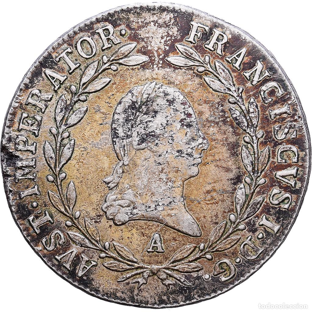 Monedas antiguas de Europa: [#1547498] Austria, Franz I, 20 Kreuzer, 1808, Vienna, Plata, MBC, KM:2141