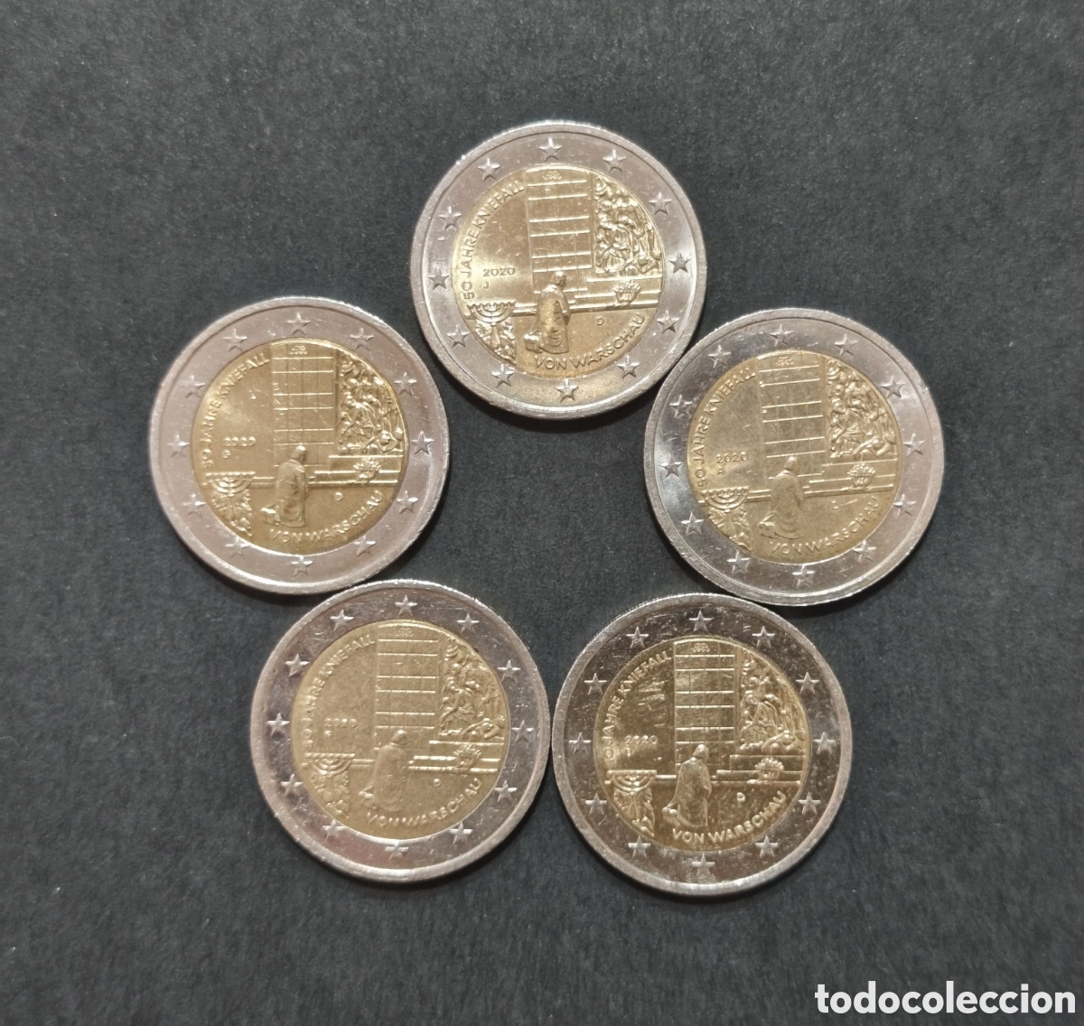 Monedas antiguas de Europa: 5 monedas 2020 Alemania