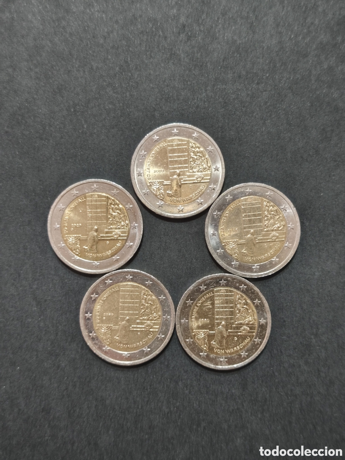 Monedas antiguas de Europa: 5 monedas 2020 Alemania