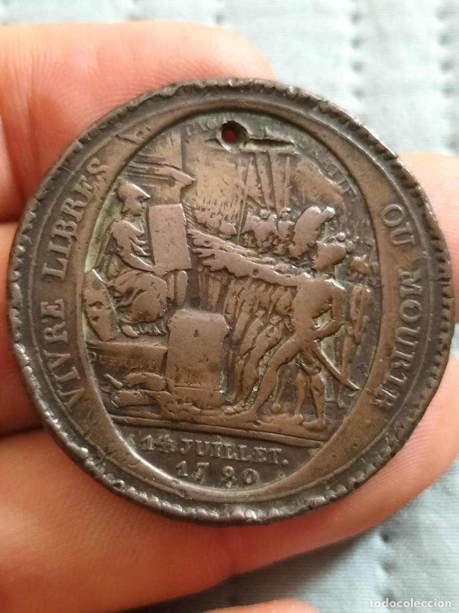 Monedas antiguas de Europa: Moneda, Francia, 5 Sols, 1792, Birmingham. Details