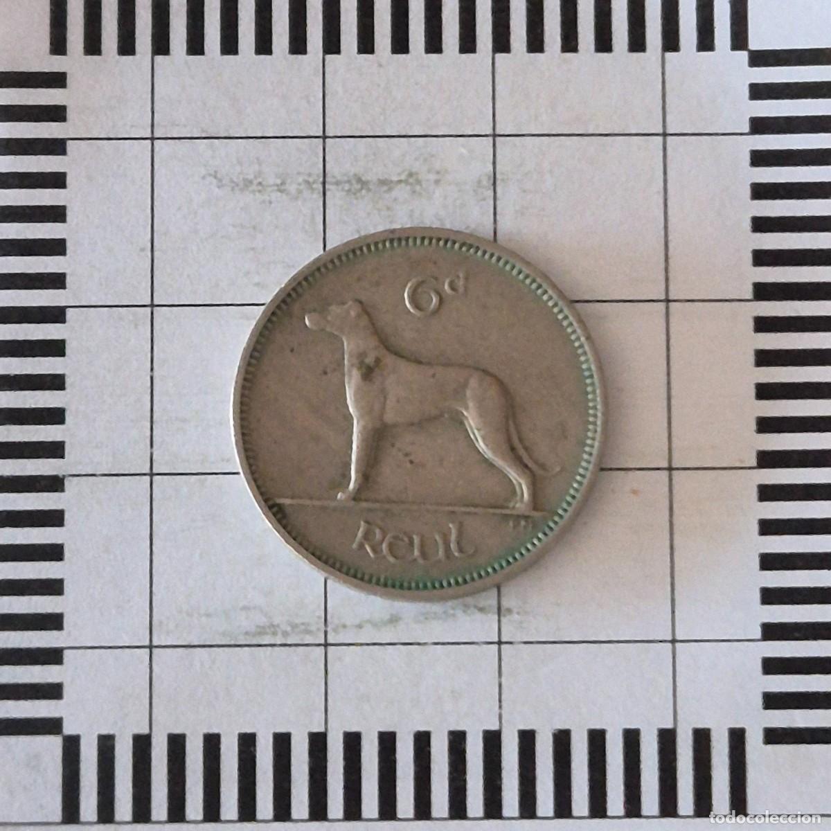 Monedas antiguas de Europa: 6 PENIQUES, IRLANDA. 1961. (KM#13a).