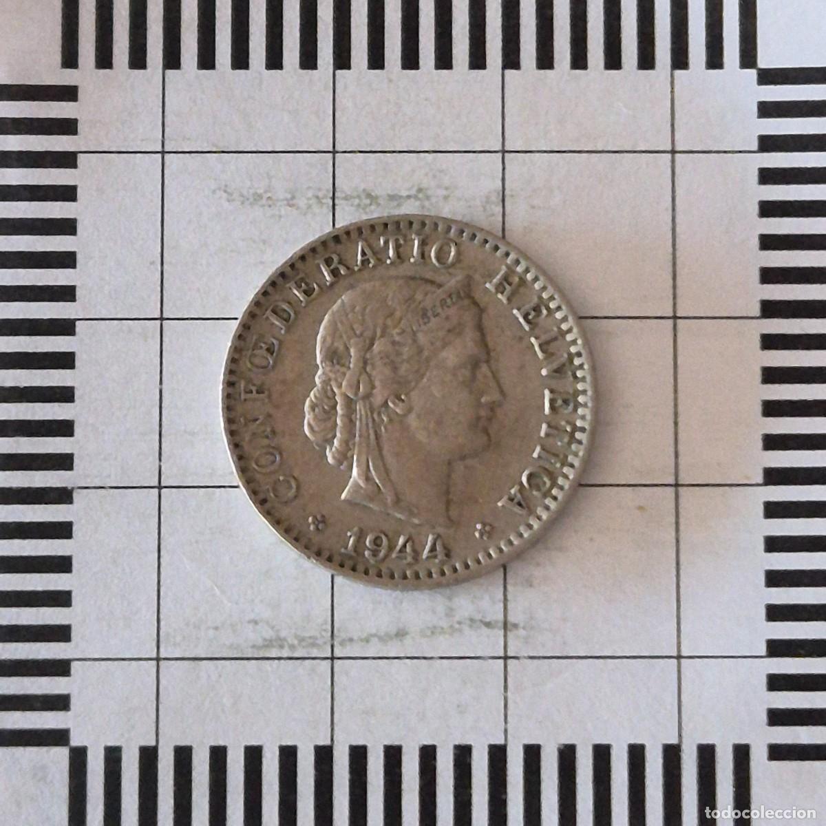 Monedas antiguas de Europa: 20 RAPPEN, SUIZA. 1944. (KM#29a).