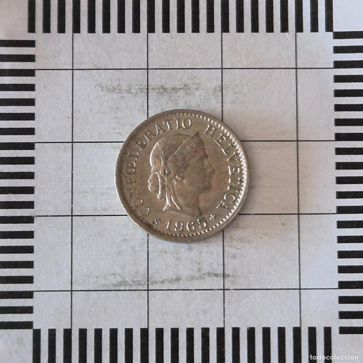 Monedas antiguas de Europa: 5 RAPPEN, SUIZA. 1965. (KM#26).