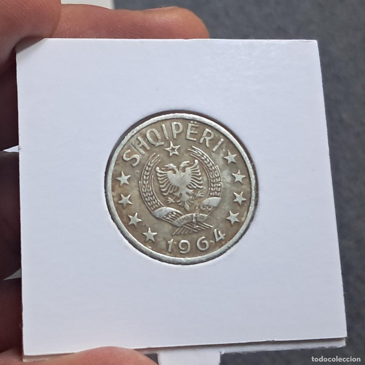 Monedas antiguas de Europa: MONEDA DE ALBANIA 50 QINDARKA 1964 F, KM# 42, Sch&ouml;n# 42, N# 7253.