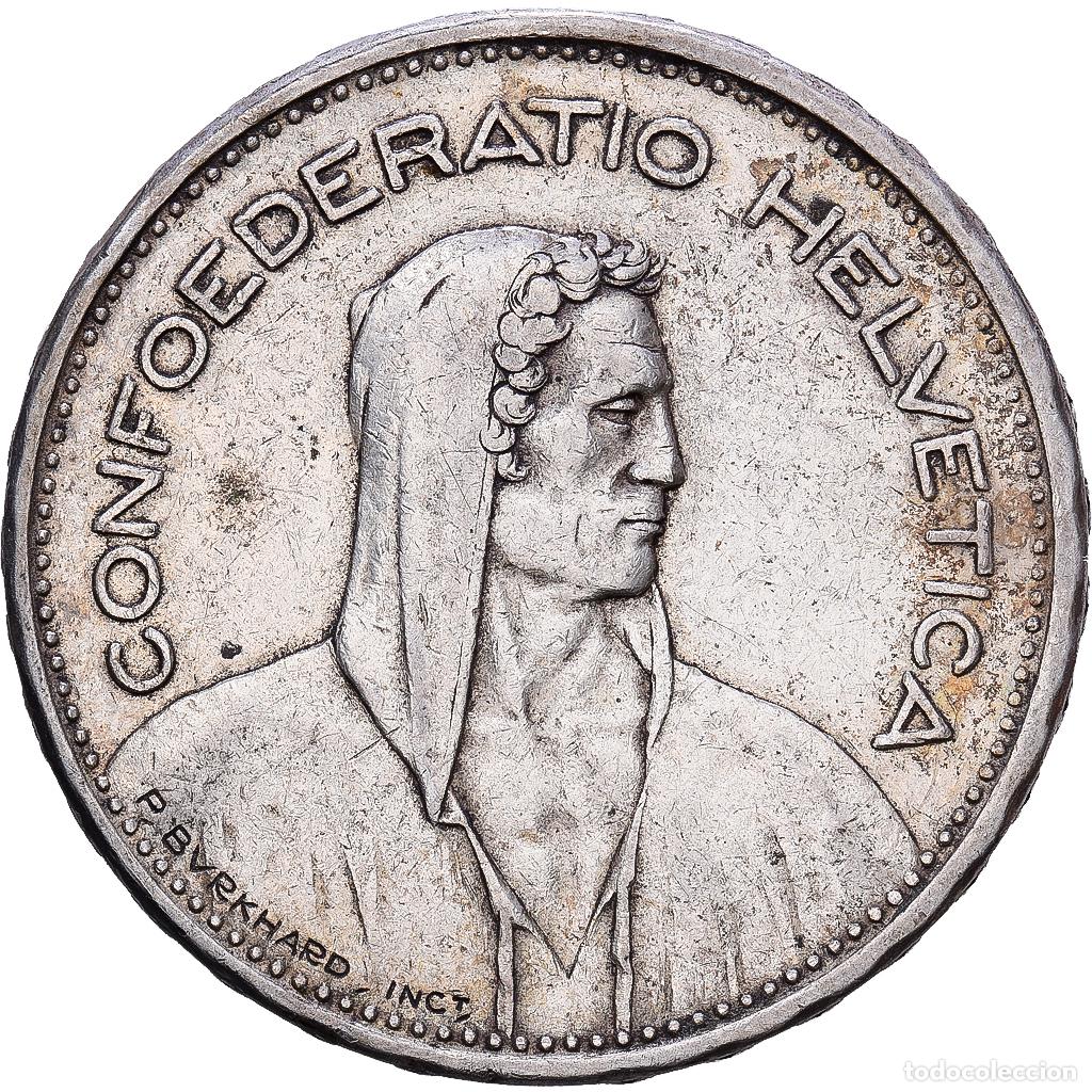 Monedas antiguas de Europa: [#1552361] Suiza, 5 Francs, 1931, Bern, Plata, MBC, KM:40