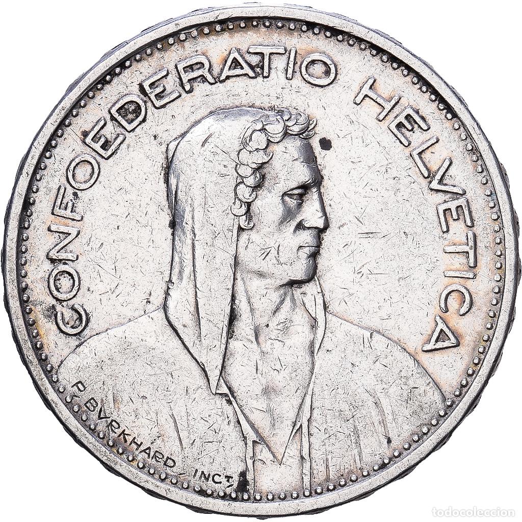 Monedas antiguas de Europa: [#1552362] Suiza, 5 Francs, 1932, Bern, Plata, MBC+, KM:40