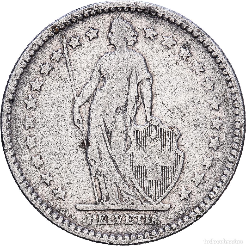 Monedas antiguas de Europa: [#1552364] Suiza, 2 Francs, 1894, Paris, Plata, BC+, KM:21