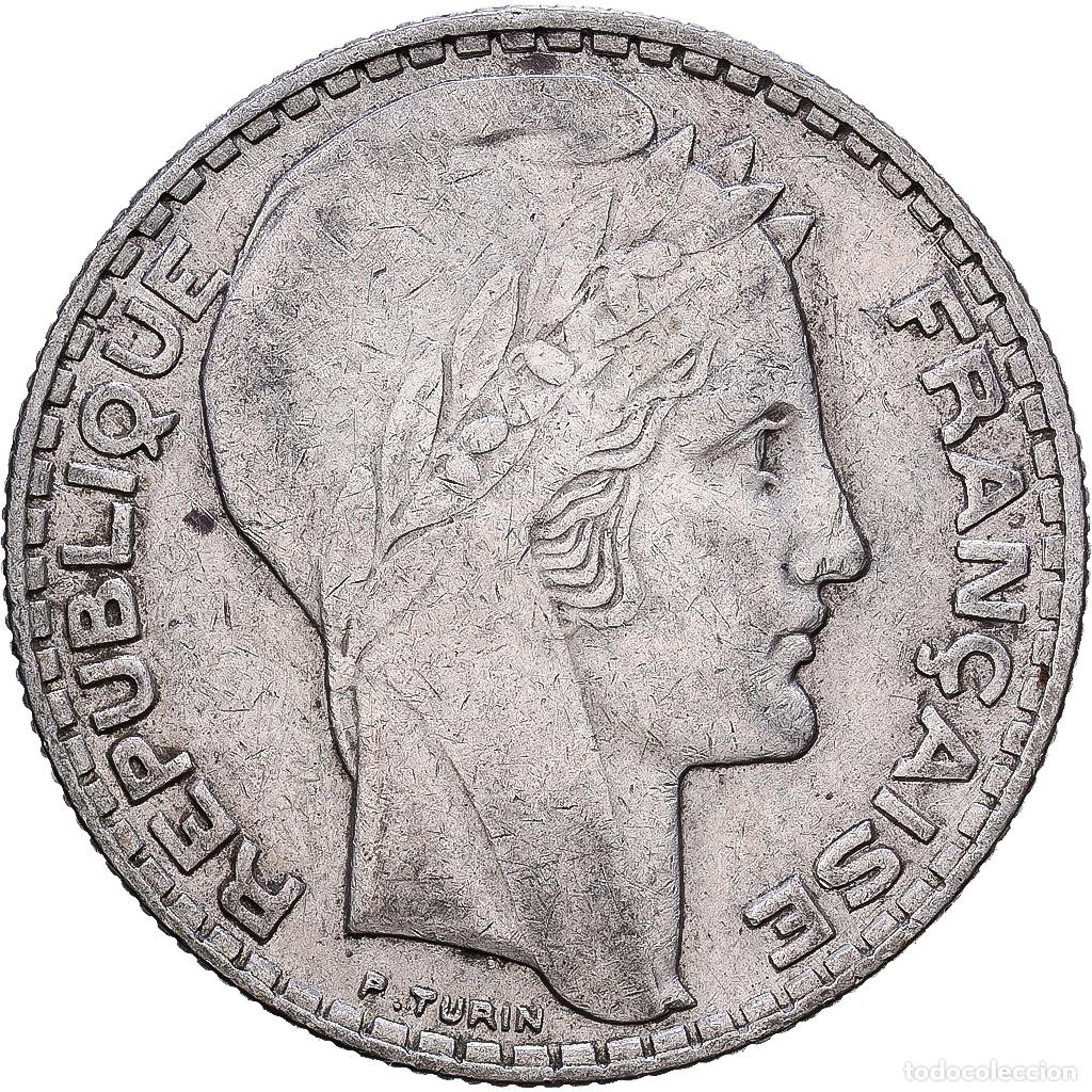 Monedas antiguas de Europa: [#1552385] Francia, 10 Francs, Turin, 1933, Paris, Plata, MBC, Gadoury:801, KM:878