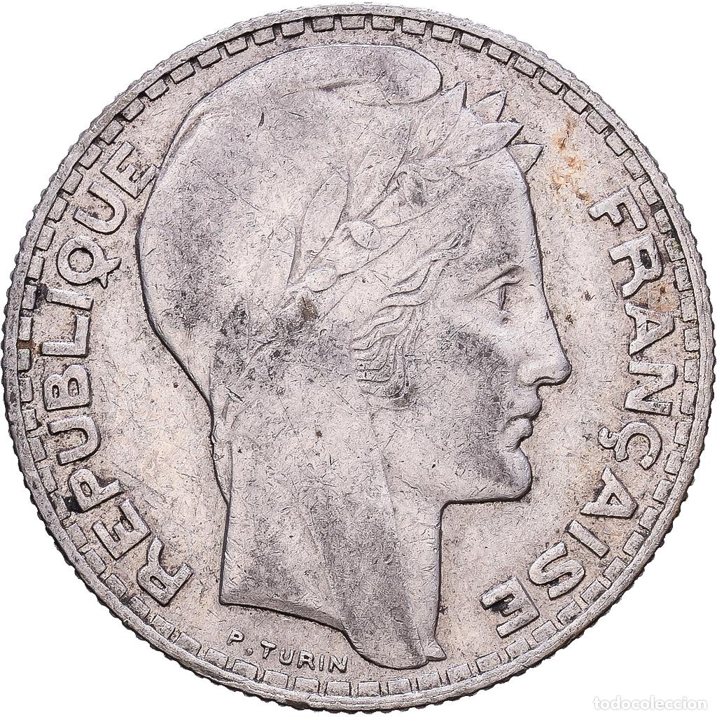 Monedas antiguas de Europa: [#1552387] Francia, 10 Francs, Turin, 1934, Paris, Plata, MBC, Gadoury:801, KM:878