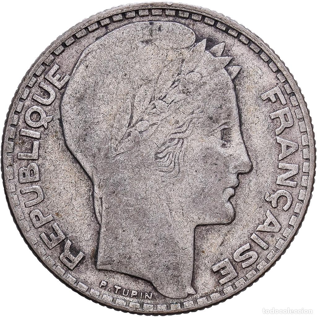 Monedas antiguas de Europa: [#1552388] Francia, 10 Francs, Turin, 1931, Paris, Plata, MBC, Gadoury:801, KM:878