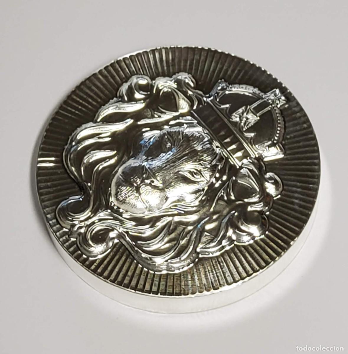 Monedas antiguas de Europa: ESCOCIA.LINGOTE DE 2 ONZAS DE PLATA PURA DE LEY 9999.PROOF.