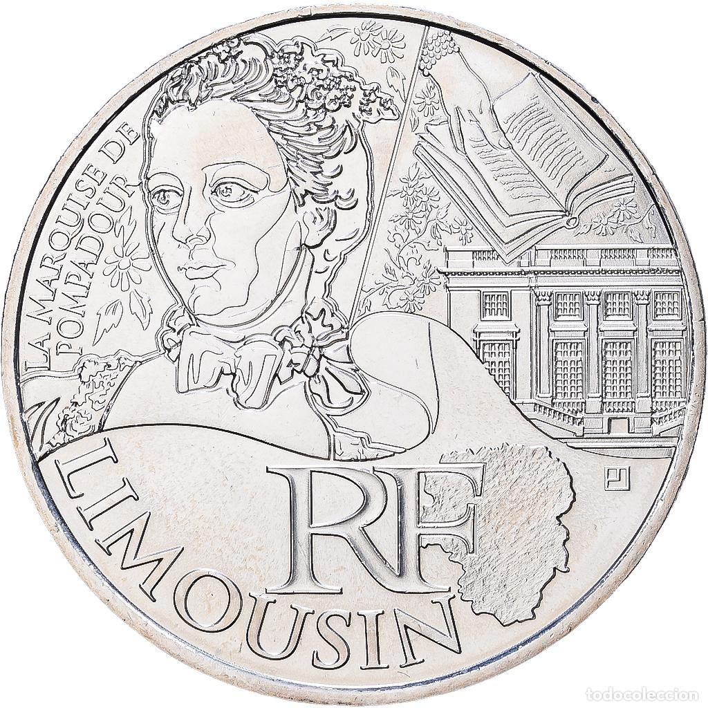 Monedas antiguas de Europa: [#1513987] Francia, 10 Euro, Limousin, 2012, Paris, Plata, EBC+, Gadoury:EU514, KM:1878