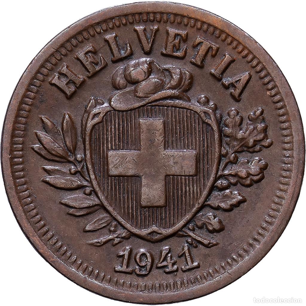 Monedas antiguas de Europa: [#1552399] Suiza, Rappen, 1941, Bern, Bronce, MBC, KM:3.2