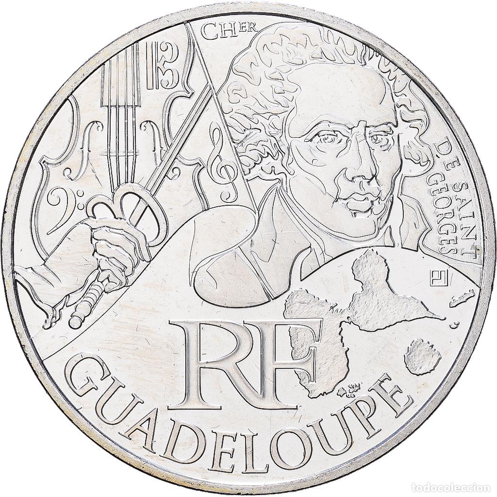 Monedas antiguas de Europa: [#1513995] Francia, 10 Euro, Guadeloupe, 2012, Paris, Plata, EBC+, Gadoury:EU514, KM:1873