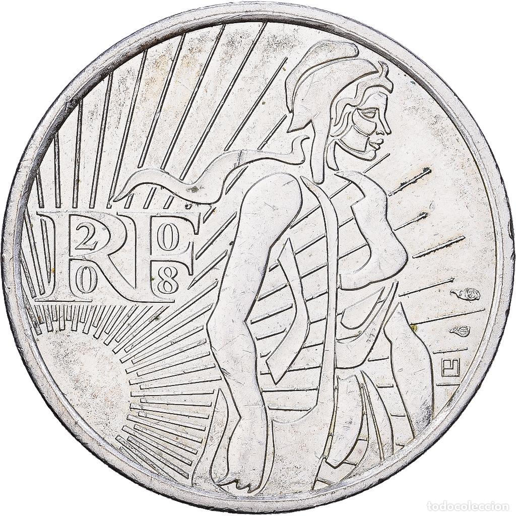 Monedas antiguas de Europa: [#1552412] Francia, 5 Euro, Semeuse, 2008, Paris, Plata, EBC, Gadoury:EU287