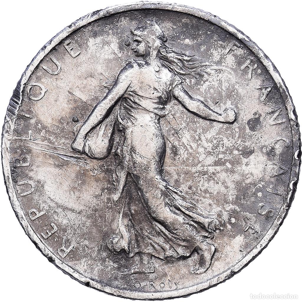 Monedas antiguas de Europa: [#1552419] Francia, Franc, Semeuse, 1901, Paris, Plata, BC+, Gadoury:467, KM:844.1