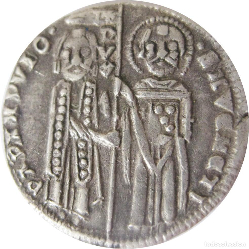 Monedas antiguas de Europa: VENECIA-Italia: 1 Grosso Matapan de Andrea Dandolo (!343/1354). PLATA/ Ver descripci&oacute;n y fotos.