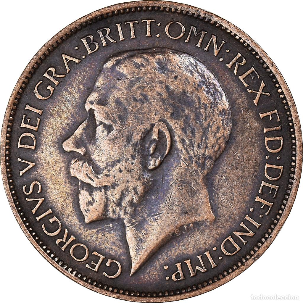 Monedas antiguas de Europa: [#1406662] Moneda, Gran Breta&ntilde;a, 1/2 Penny, 1923