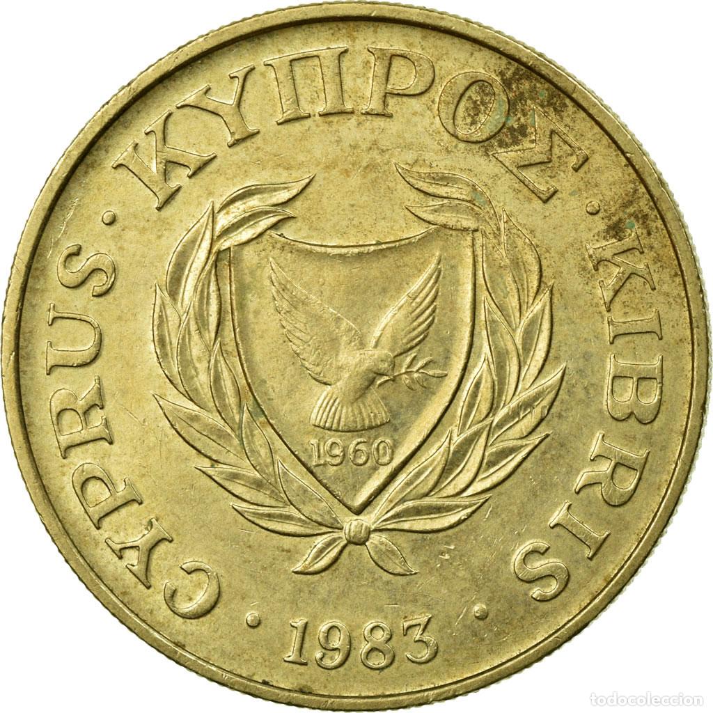 Monedas antiguas de Europa: [#684092] Moneda, Chipre, 10 Cents, 1983, BC+, N&iacute;quel - lat&oacute;n, KM:56.1