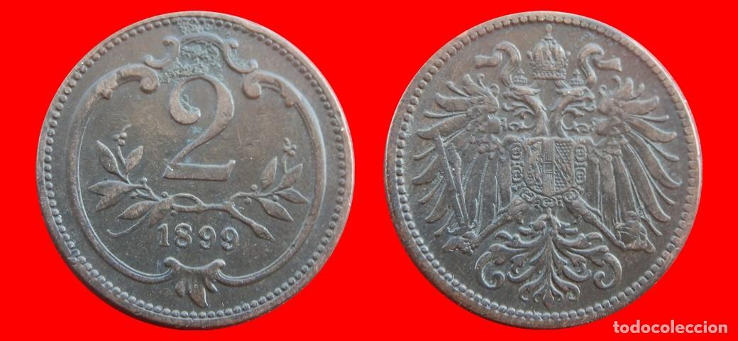 Monedas antiguas de Europa: 2 HELLER 1899 AUSTRIA-155840